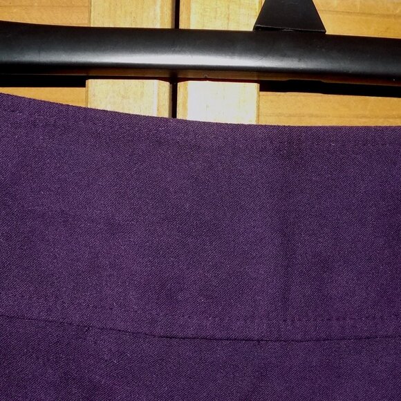 CATO SZ 8 Purple Suede Jacket & Midi Skirt Suit Set Business Career Soft! - Picture 5 of 7